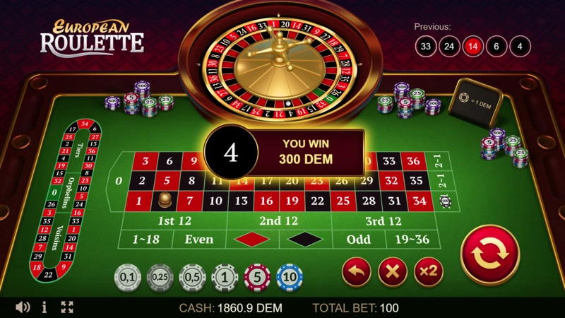 european roulette online